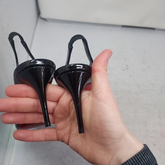 Christian Louboutin Black Patent Hot Chick Slingback Pump - Picture 11 of 12